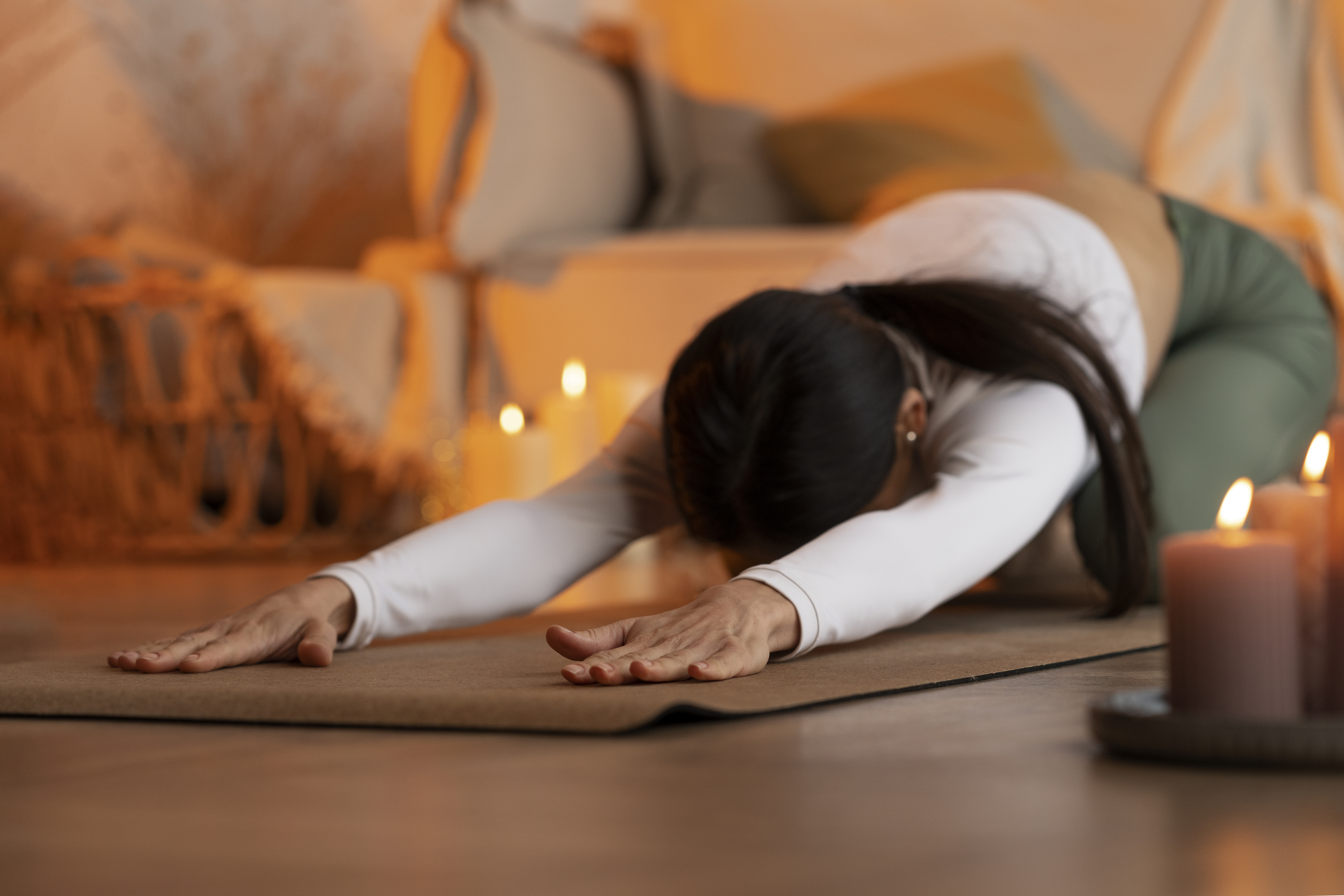 Hatha-Yoga am Abend